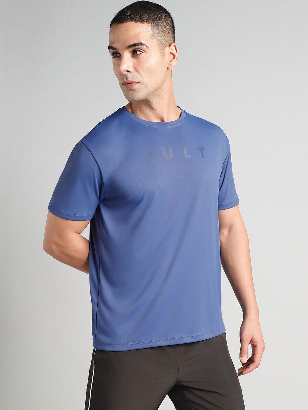 CULT Men's Blue All Day Training T-shirt
