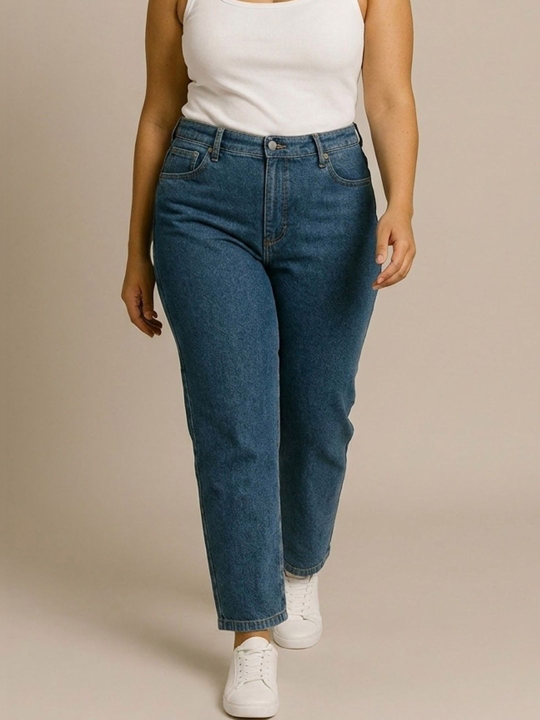 Big Hello - The Plus Life Women Original Regular Fit Mid-Rise Jeans