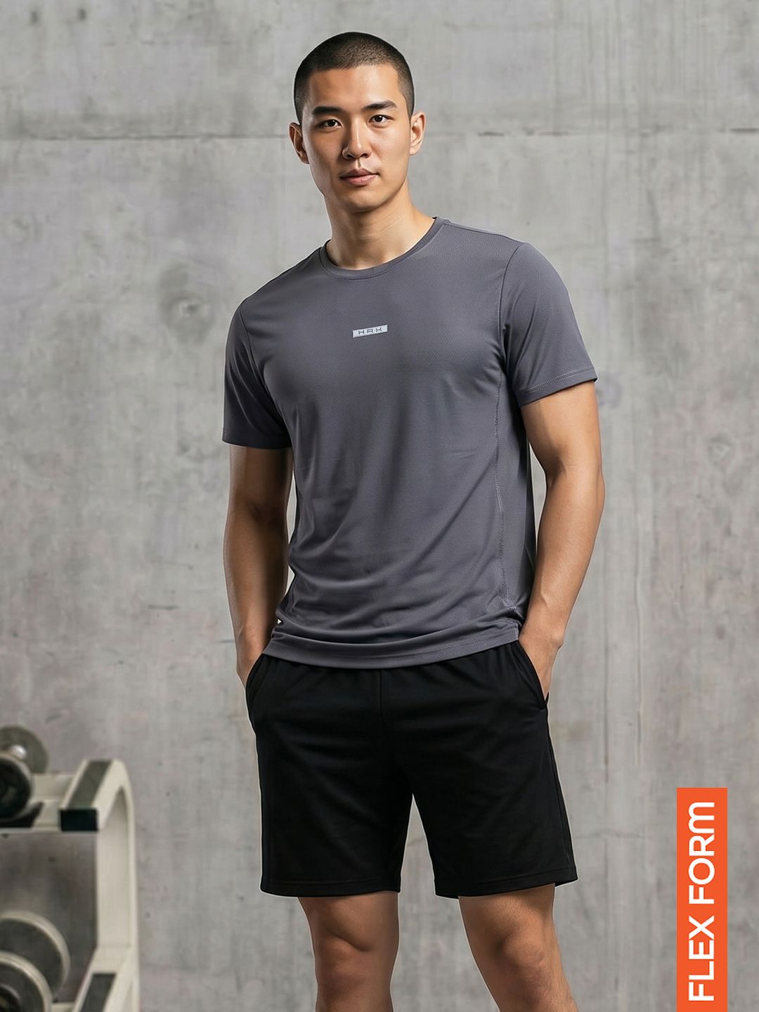 HRX by Hrithik Roshan Brand Logo Printed Rapid-Dry HWEAR Training T-Shirt