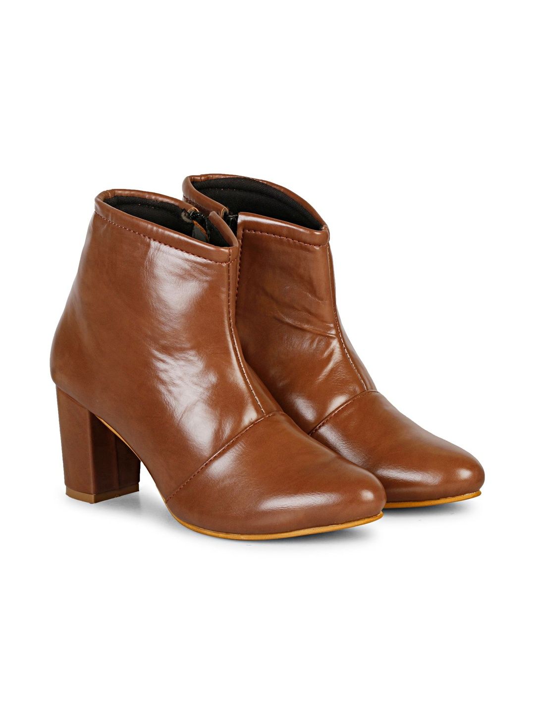 DressBerry DressBerry Women Pointed Toe Zip Cowboy Boots