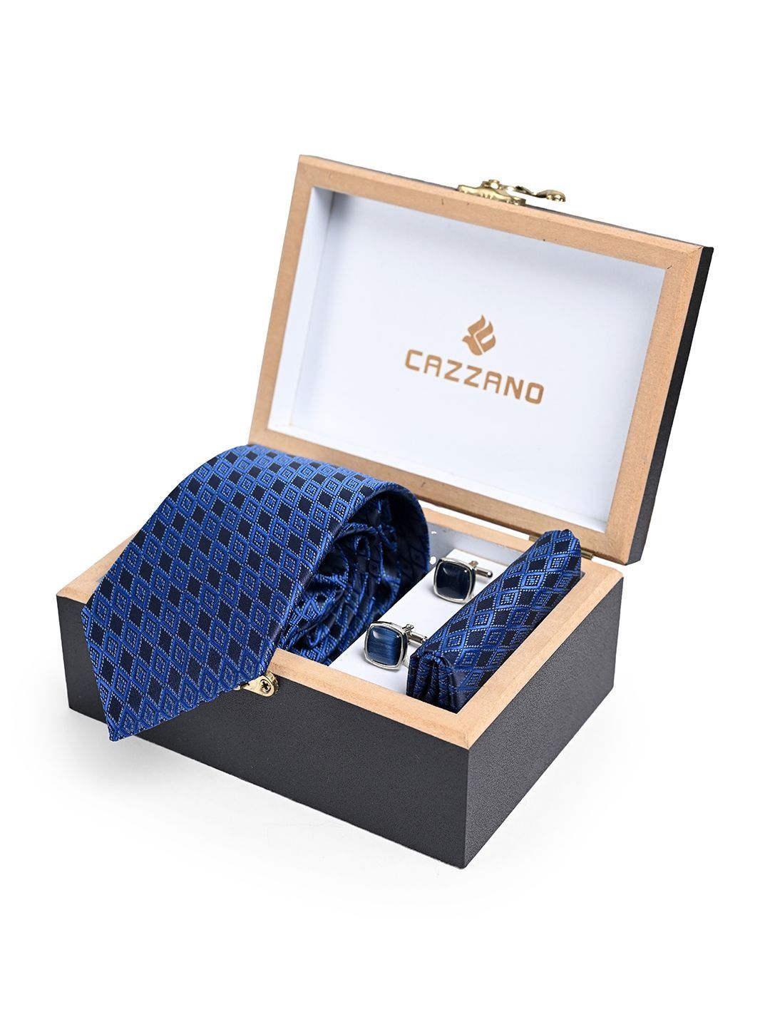 Cazzano Printed  Ties and Cufflinks
