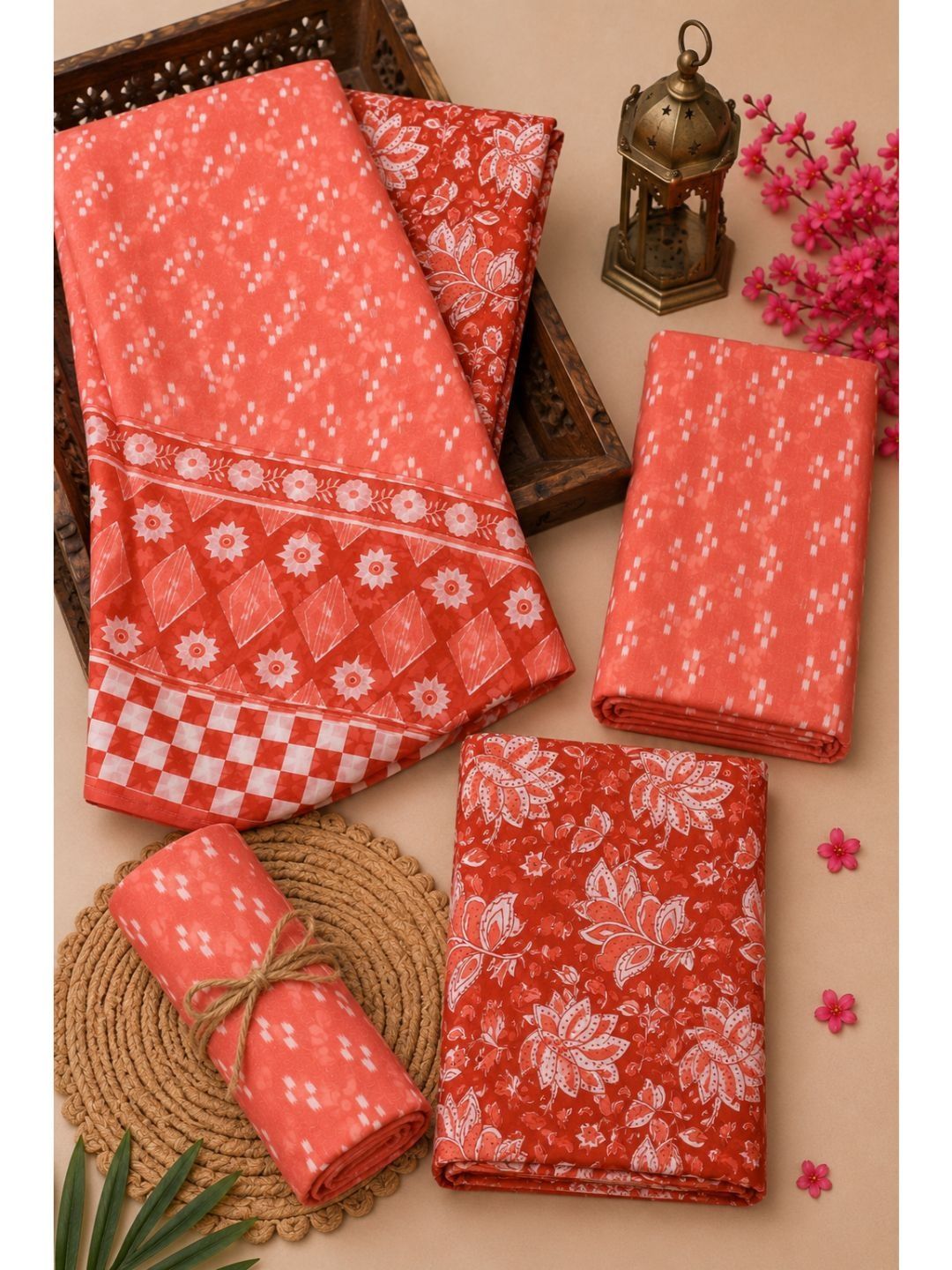DATTA BUTTI Printed Pure Cotton Unstitched Dress Material