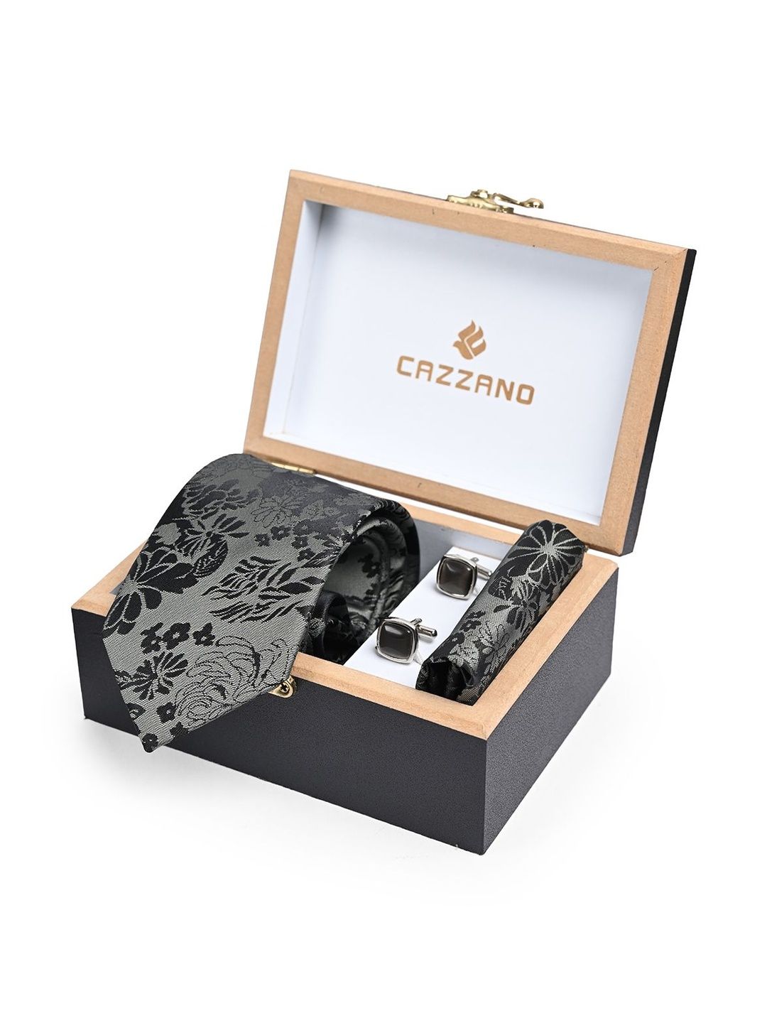 Cazzano Woven Designed Ties and Cufflinks