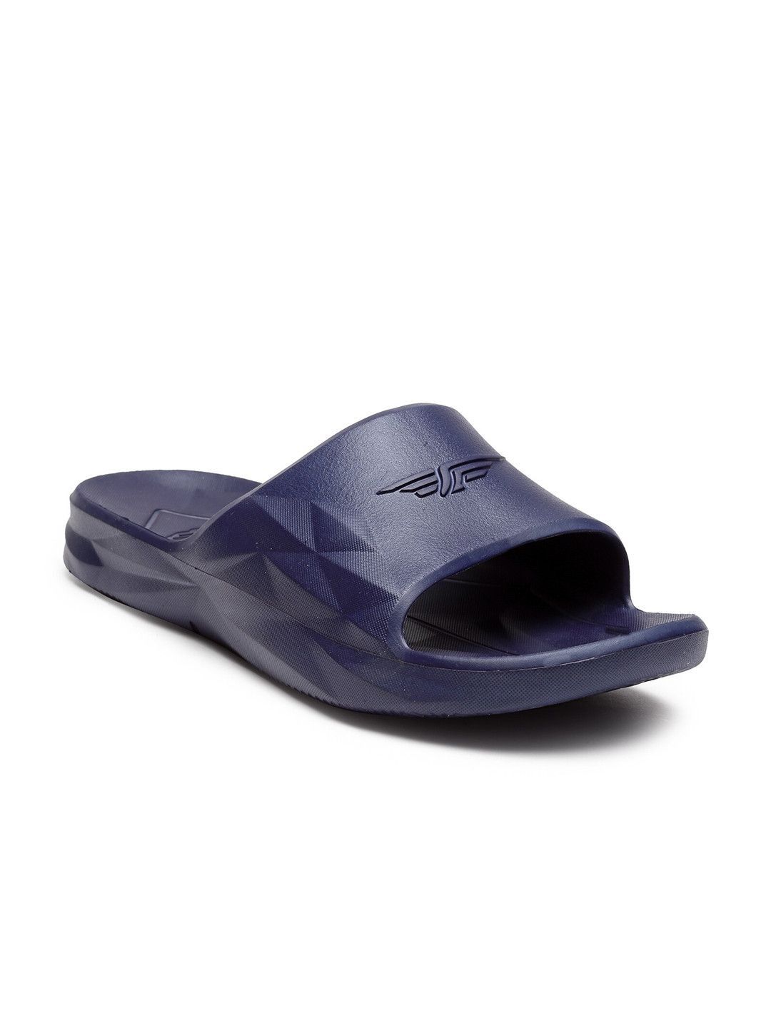 Red Tape Men Navy Blue Solid Sunnies Sliders