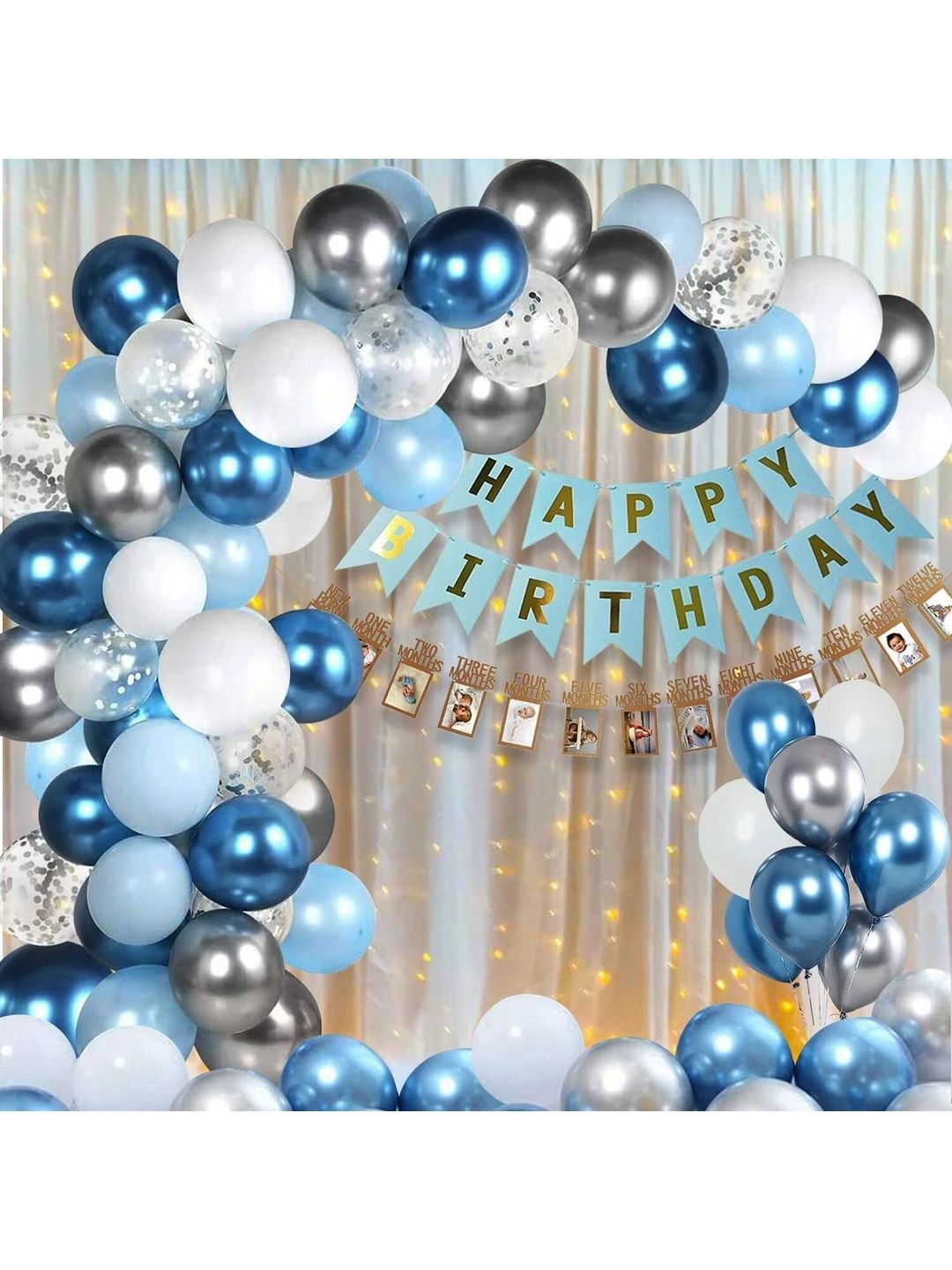 SKYWINS 54-Pcs Happy Birthday Decoration Kit
