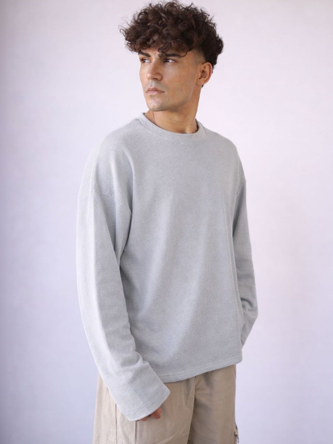BDSQUARE Men Drop-Shoulder Sleeves T-shirt