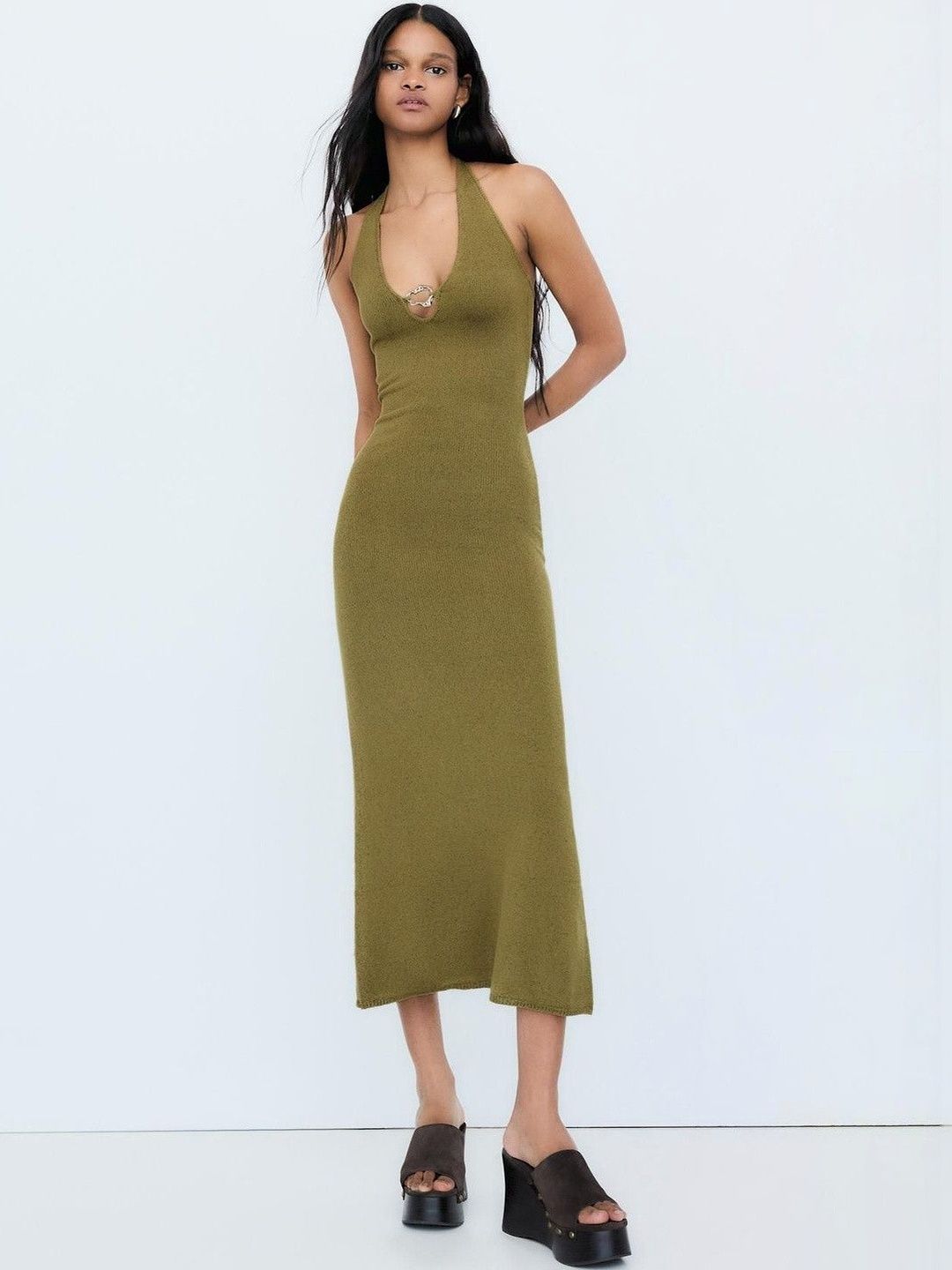 Halter Midi Dress
