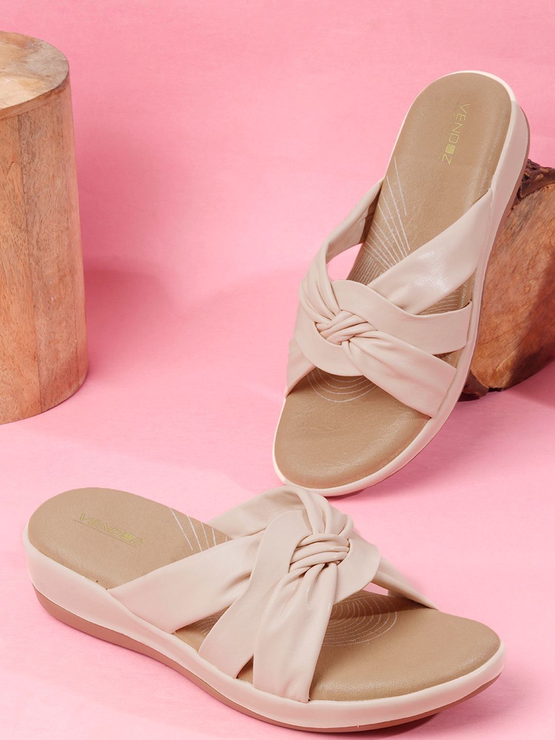 VENDOZ Women Open Toe Flats