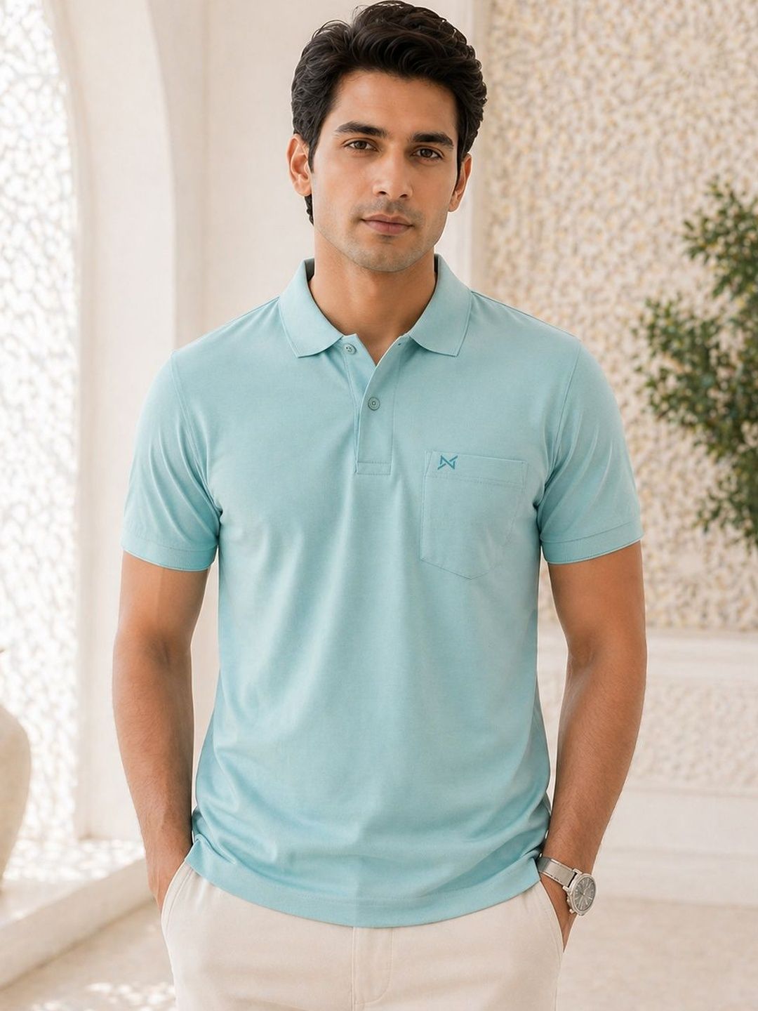 Force NXT Men Polo Collar Pockets T-shirt