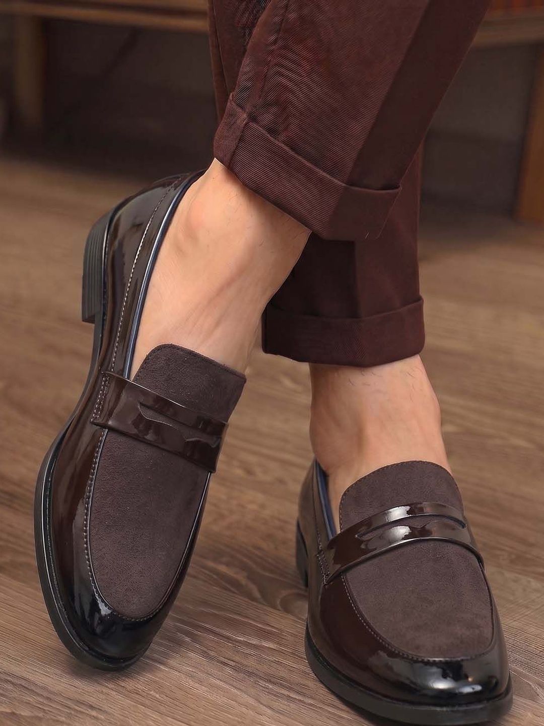 HERE&NOW Men Formal Slip on Loafers