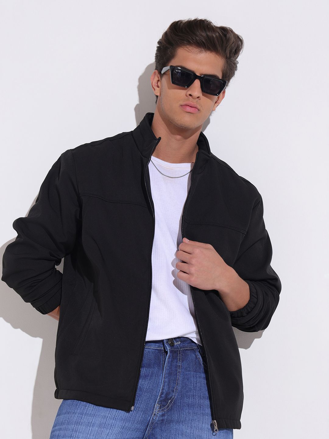 SHOWOFFFF Men Outdoor Open Front Jacket