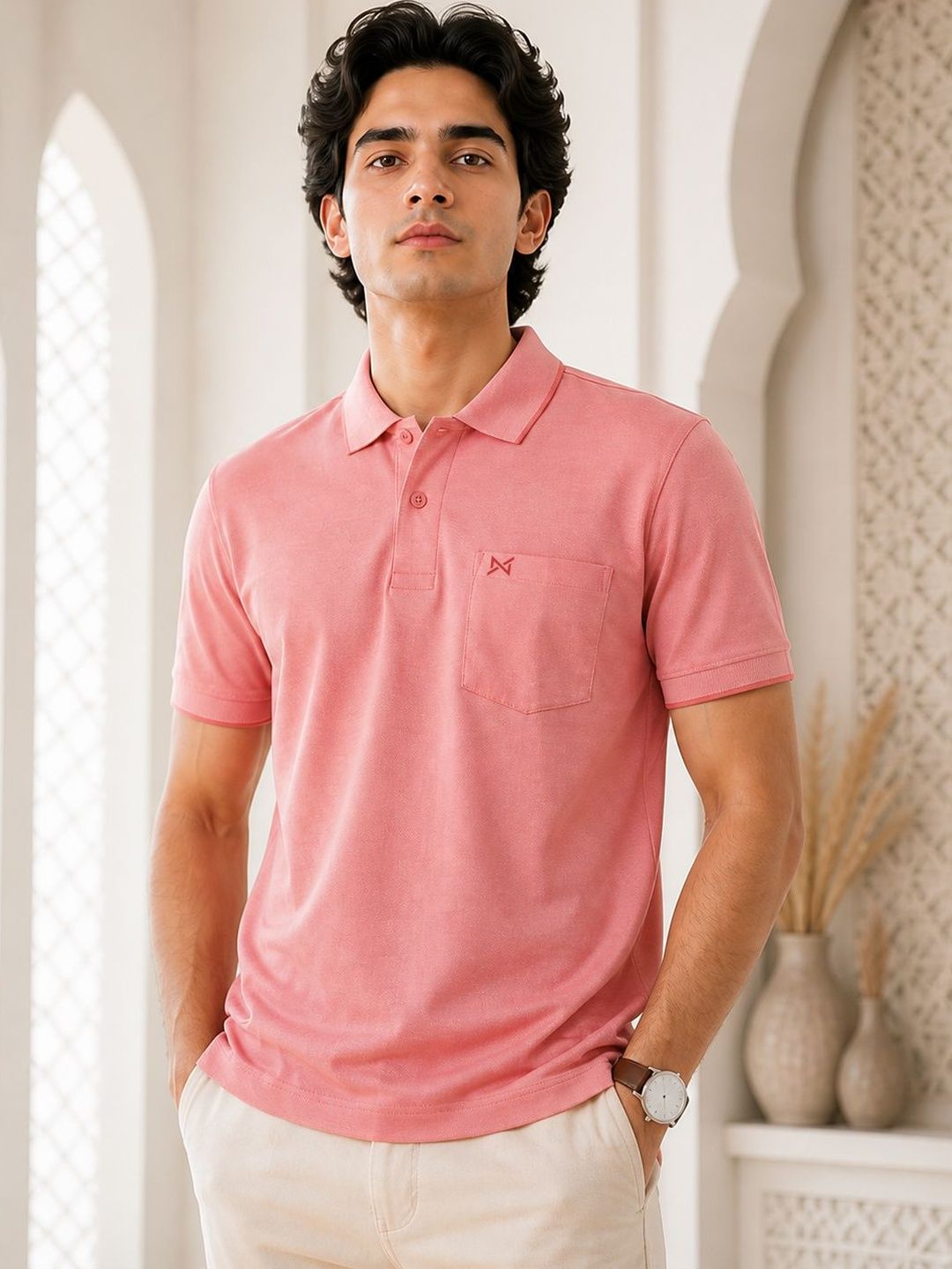Force NXT Men Polo Collar Pockets T-shirt