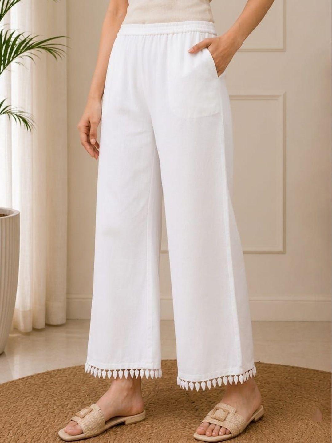 Meeranshi Women Embellished Palazzos