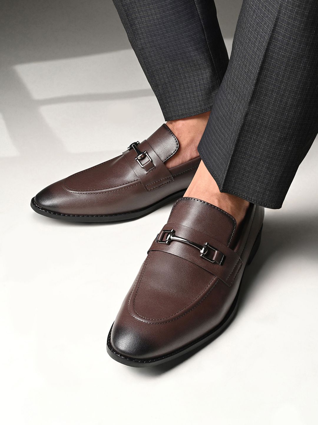 LOUIS STITCH Men Formal Slip On Moccasin Shoes