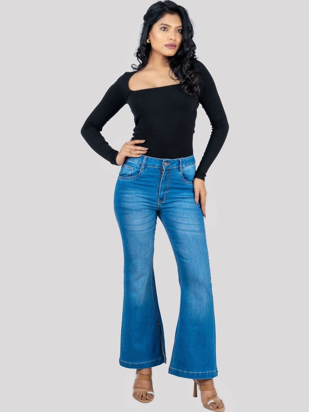 The Roadster Lifestyle Co Women Wide Leg Jeans