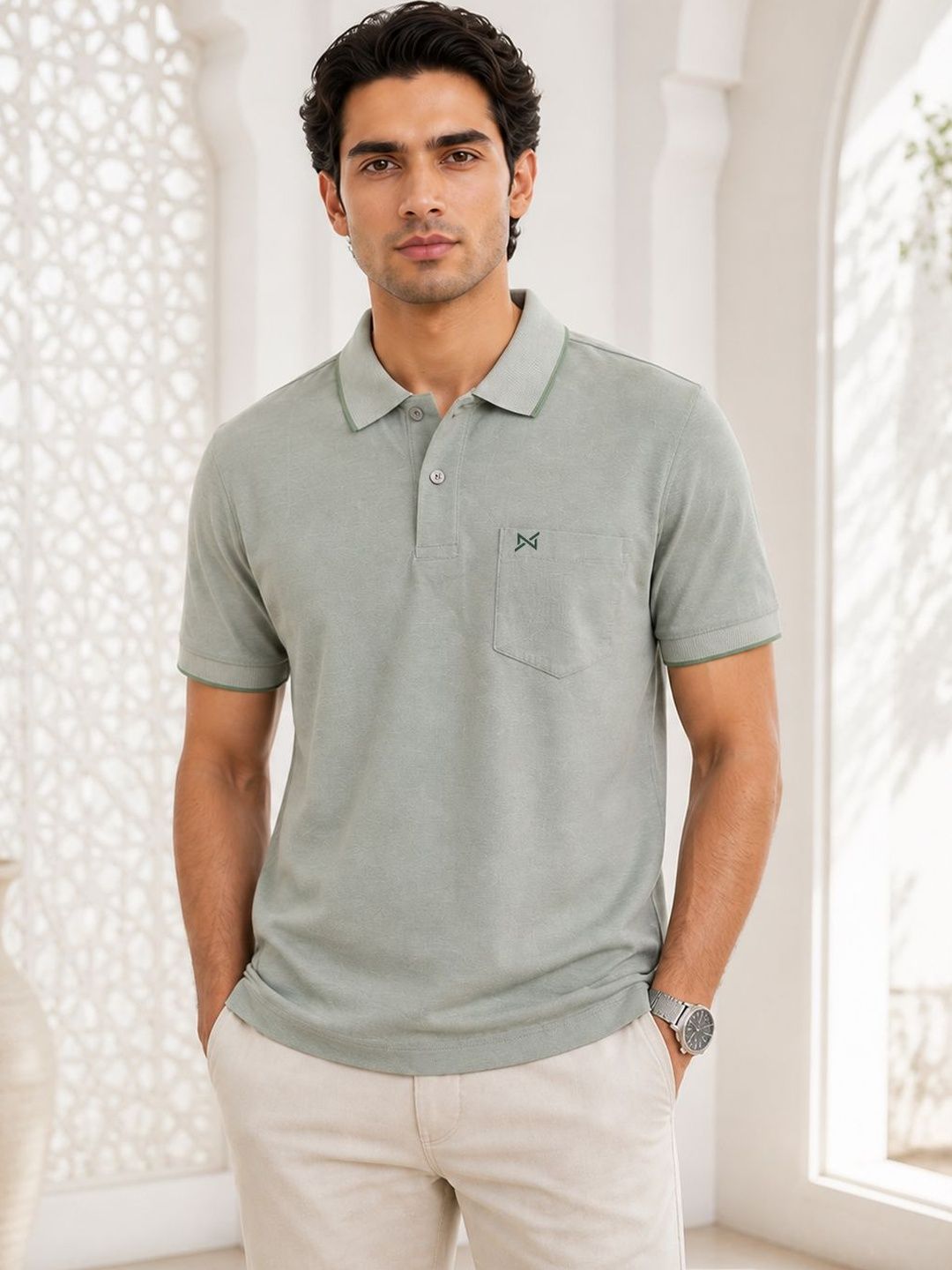 Force NXT Men Polo Collar Pockets T-shirt