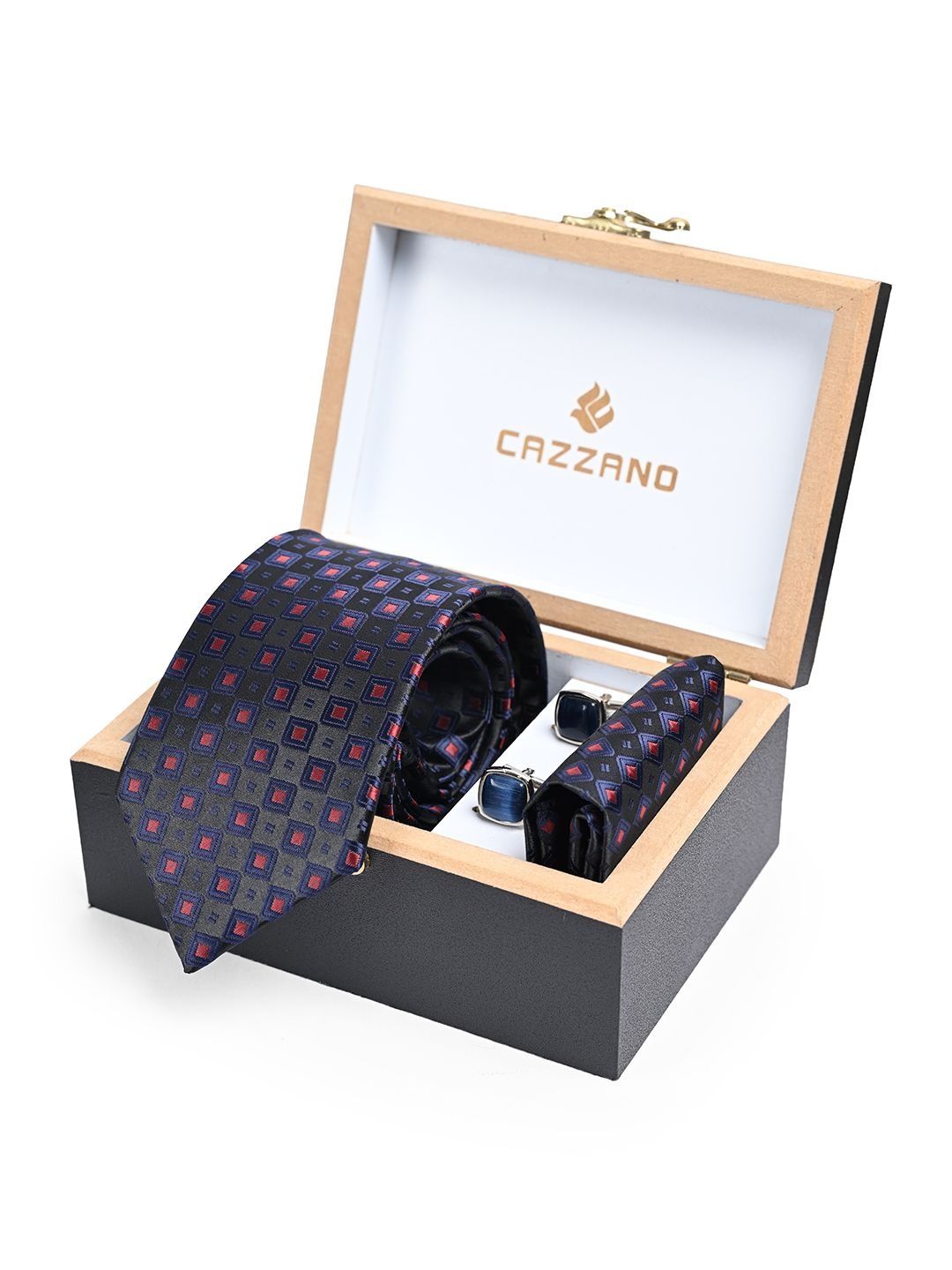 Cazzano Printed Ties and Cufflinks