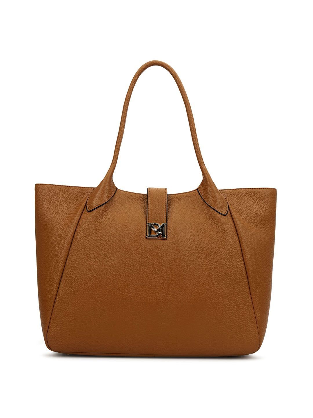 Da Milano Da Milano Textured Leather Structured Tote Bag
