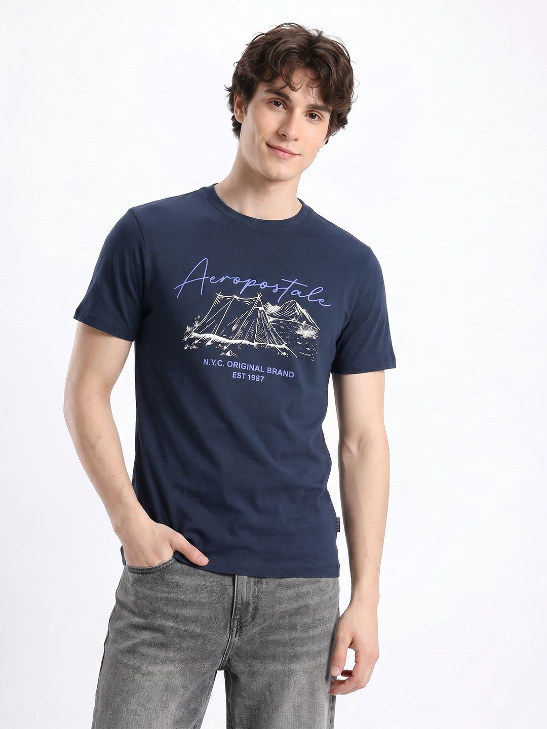 Aeropostale Printed Pure Cotton T-shirt