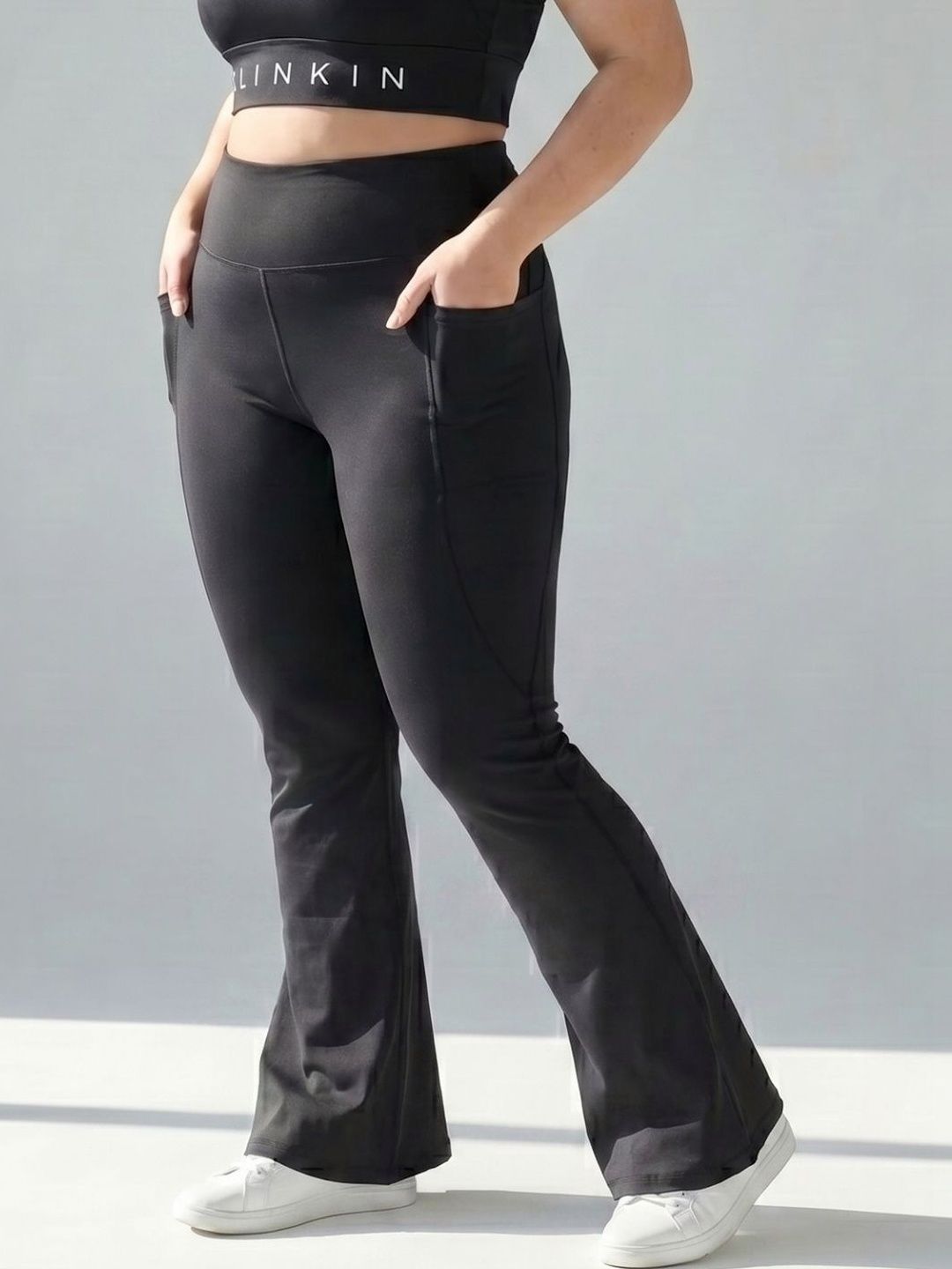 Blinkin High-Rise Training or Gym Ankle Length Tights