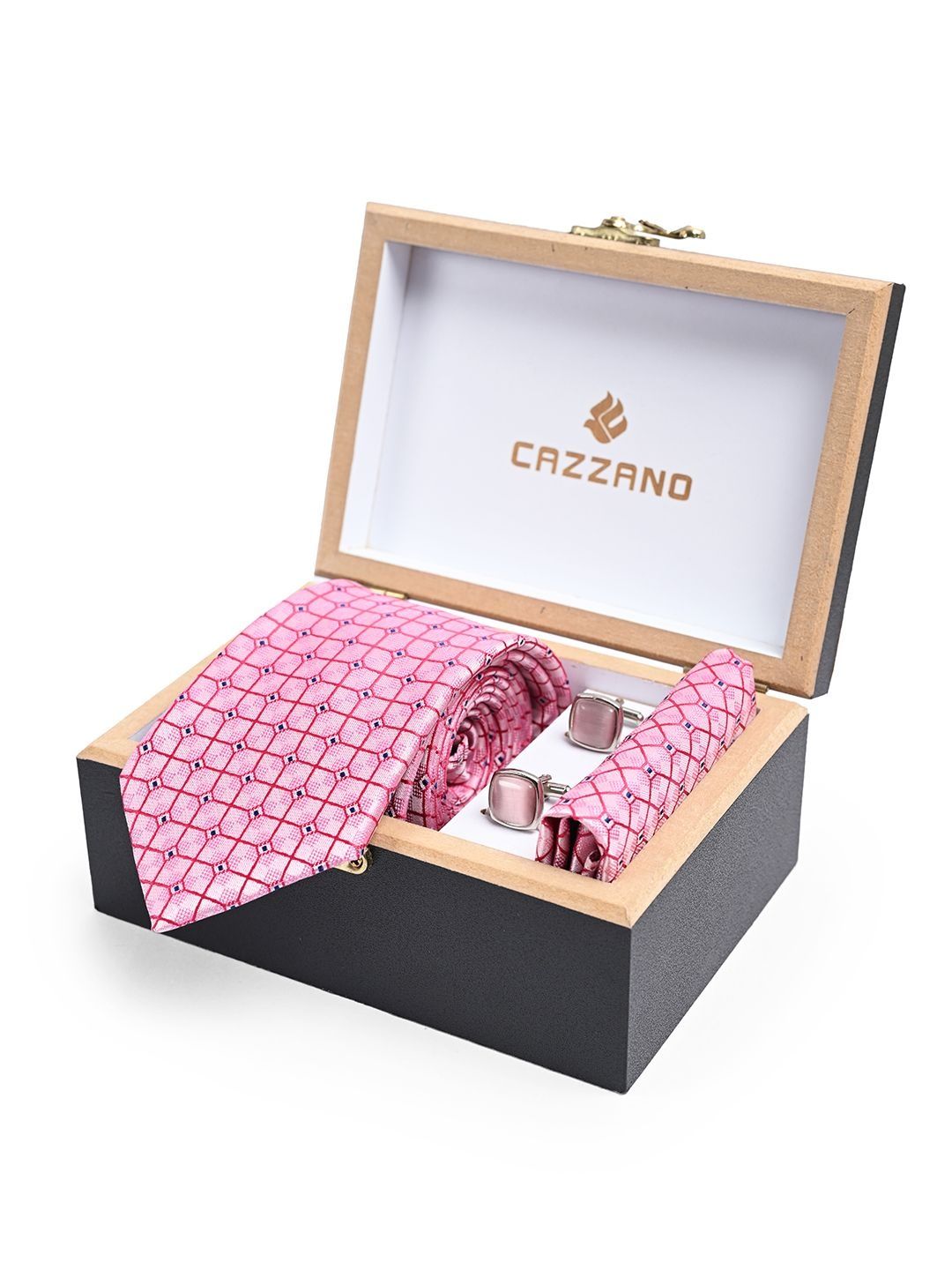 Cazzano Printed  Ties and Cufflinks