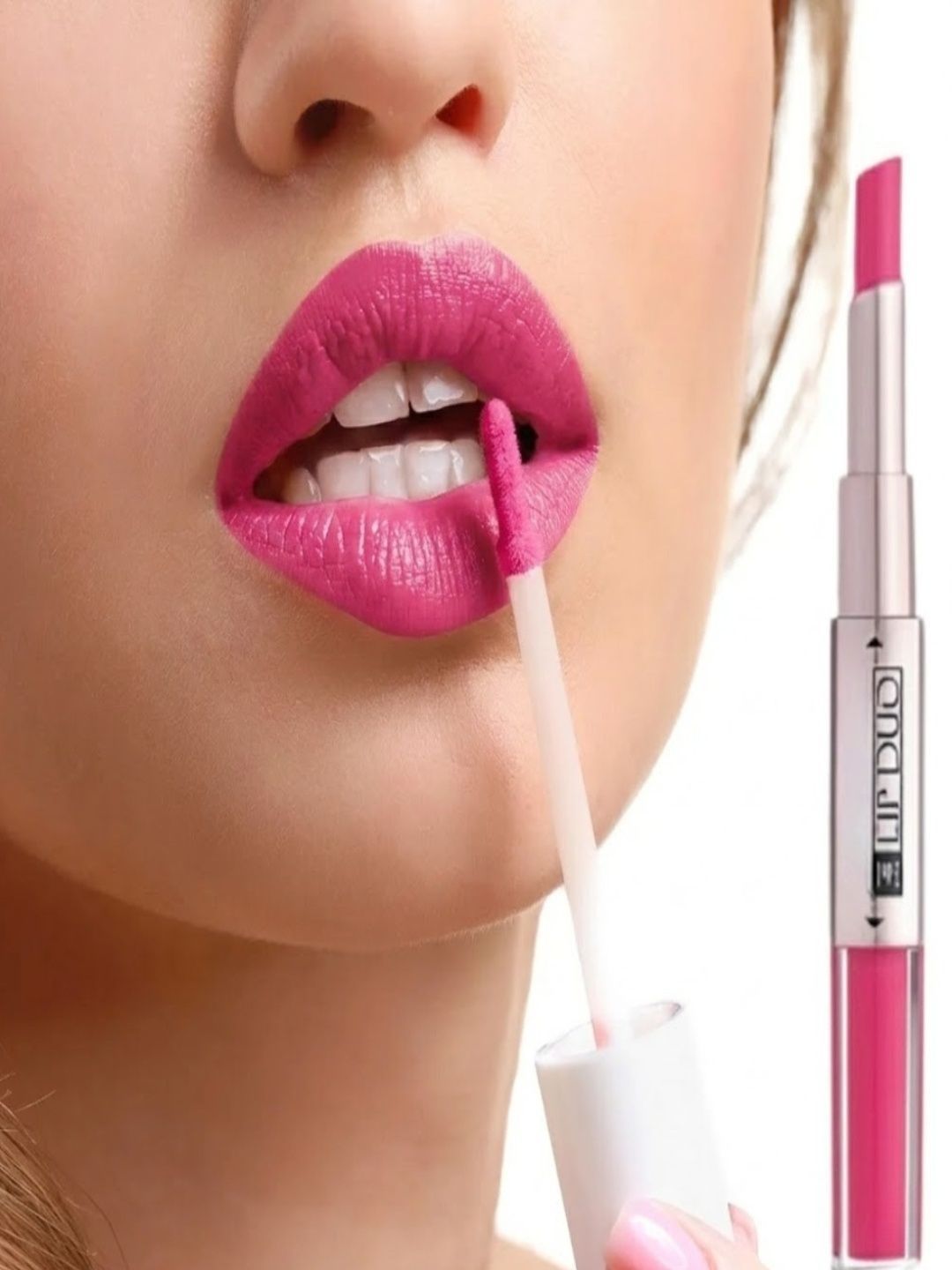 ZOOHI 2 In 1 Long Lasting Lip Duo Lipstick - 8 ml - Pink