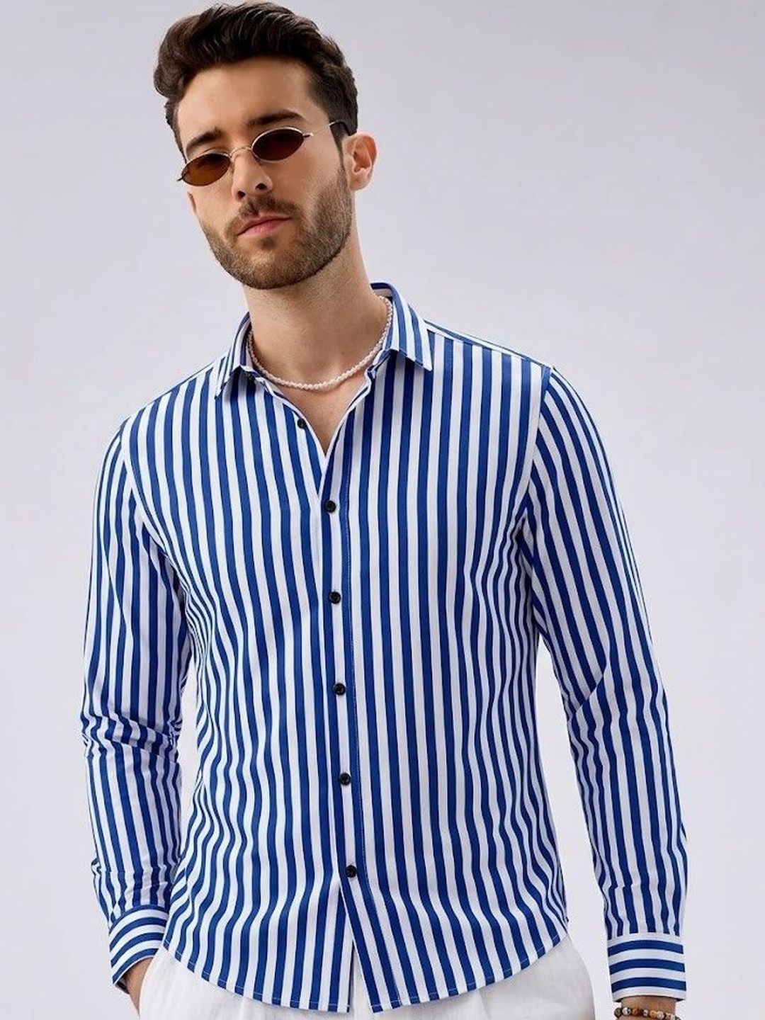 DWELLER COOPER Men Comfort Striped Casual Shirt