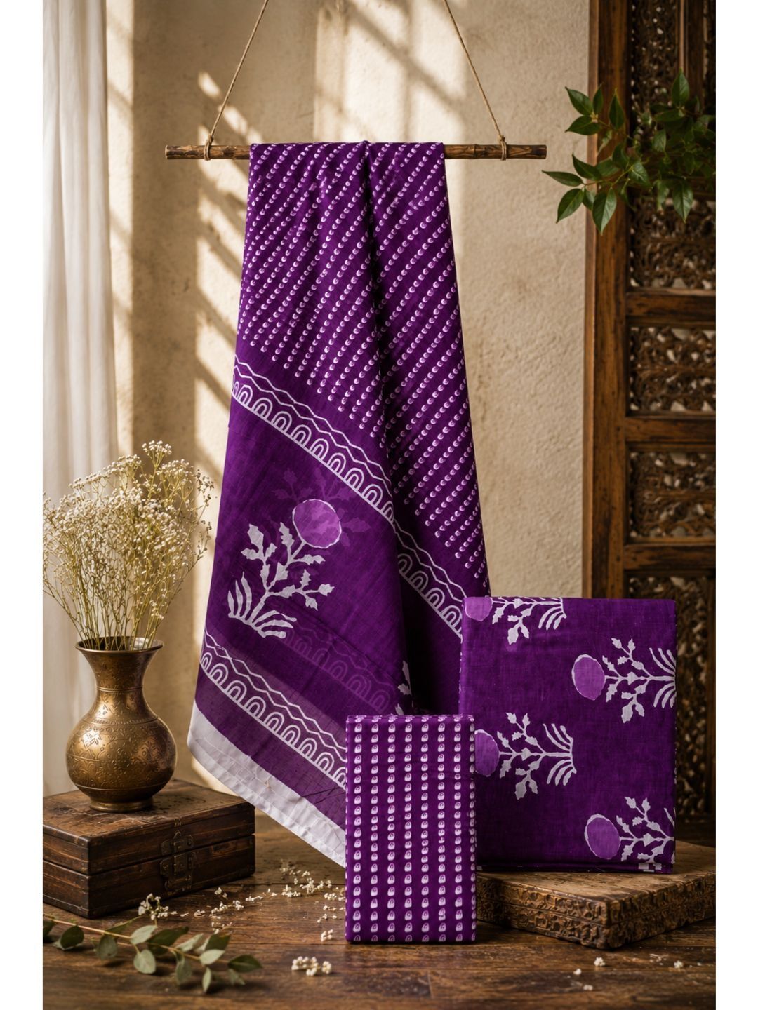 DATTA BUTTI Printed Unstitched Dress Material