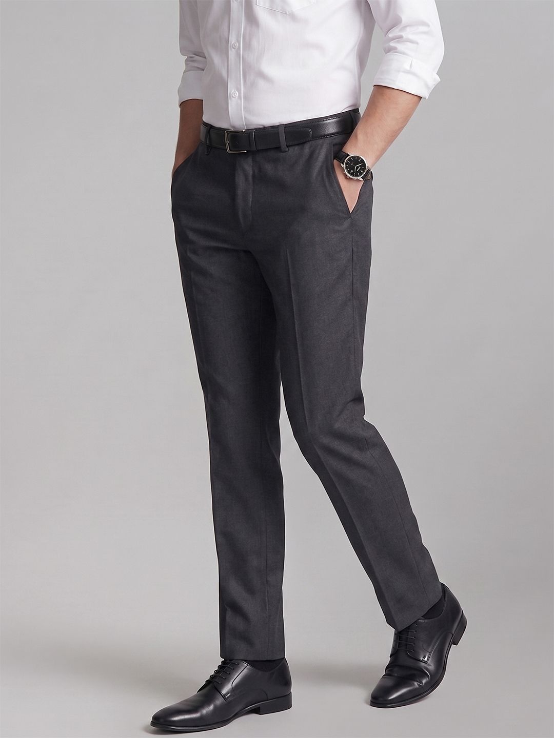 Van Heusen Men Slim Fit Formal Trousers