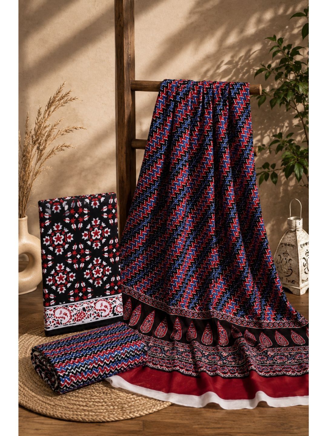 DATTA BUTTI Printed Unstitched Dress Material