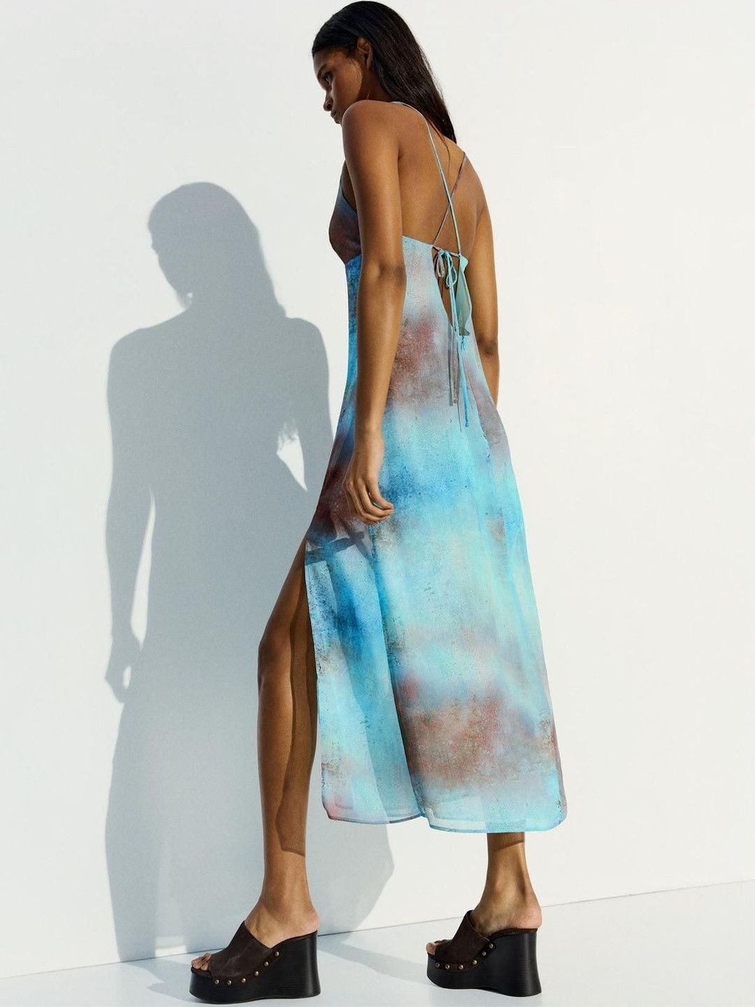 Printed Midi Dress