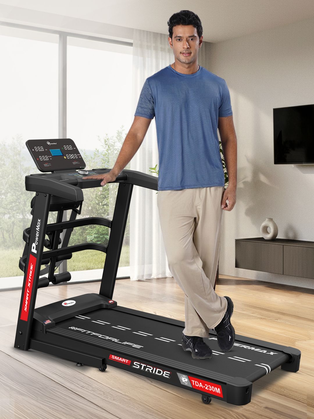 PowerMax Fitness PowerMax Fitness TDA-230M Motorized Multifunction 4HP Peak Treadmill