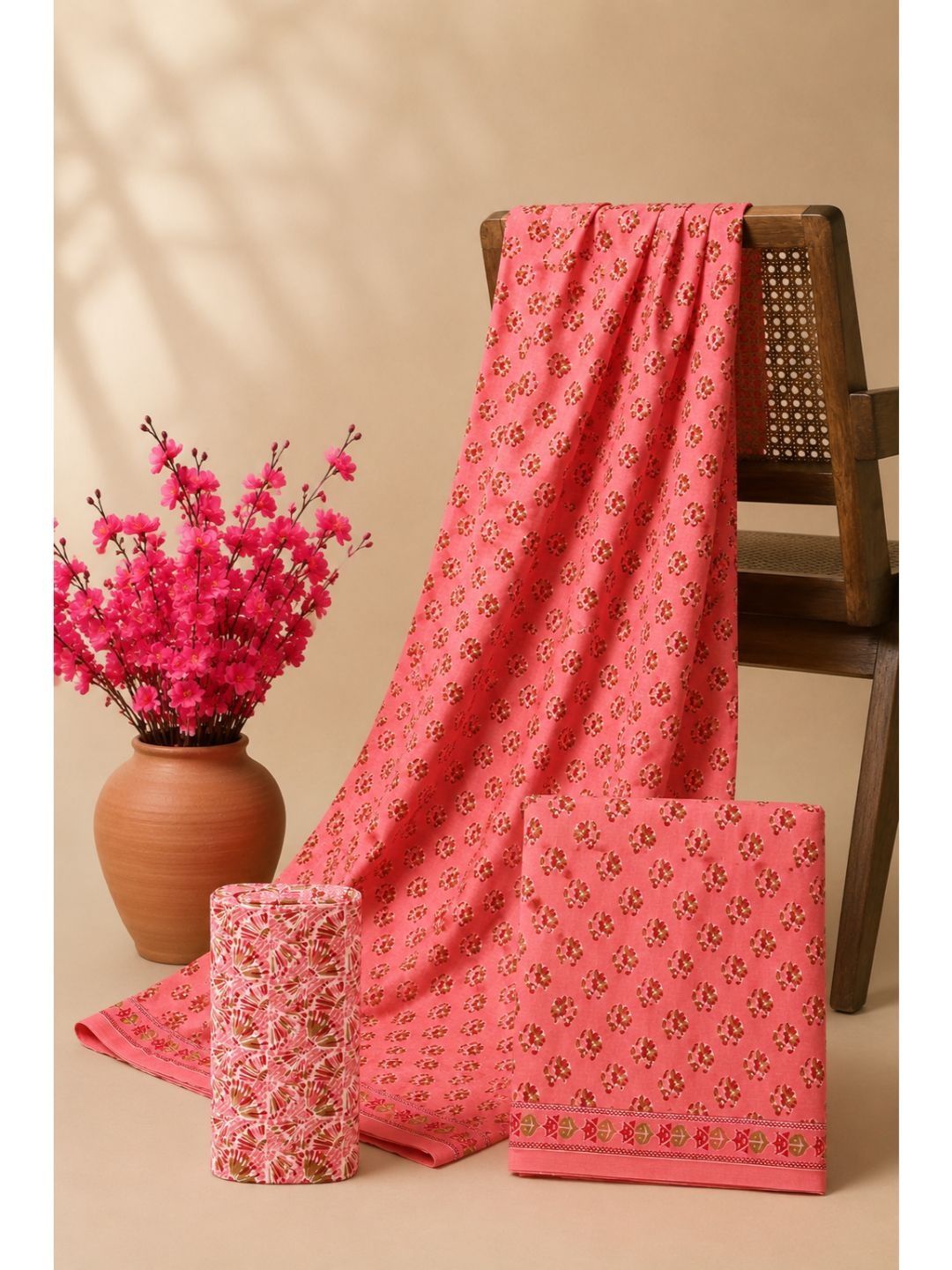 Dhaaga Ghar Printed Pure Cotton Unstitched Dress Material