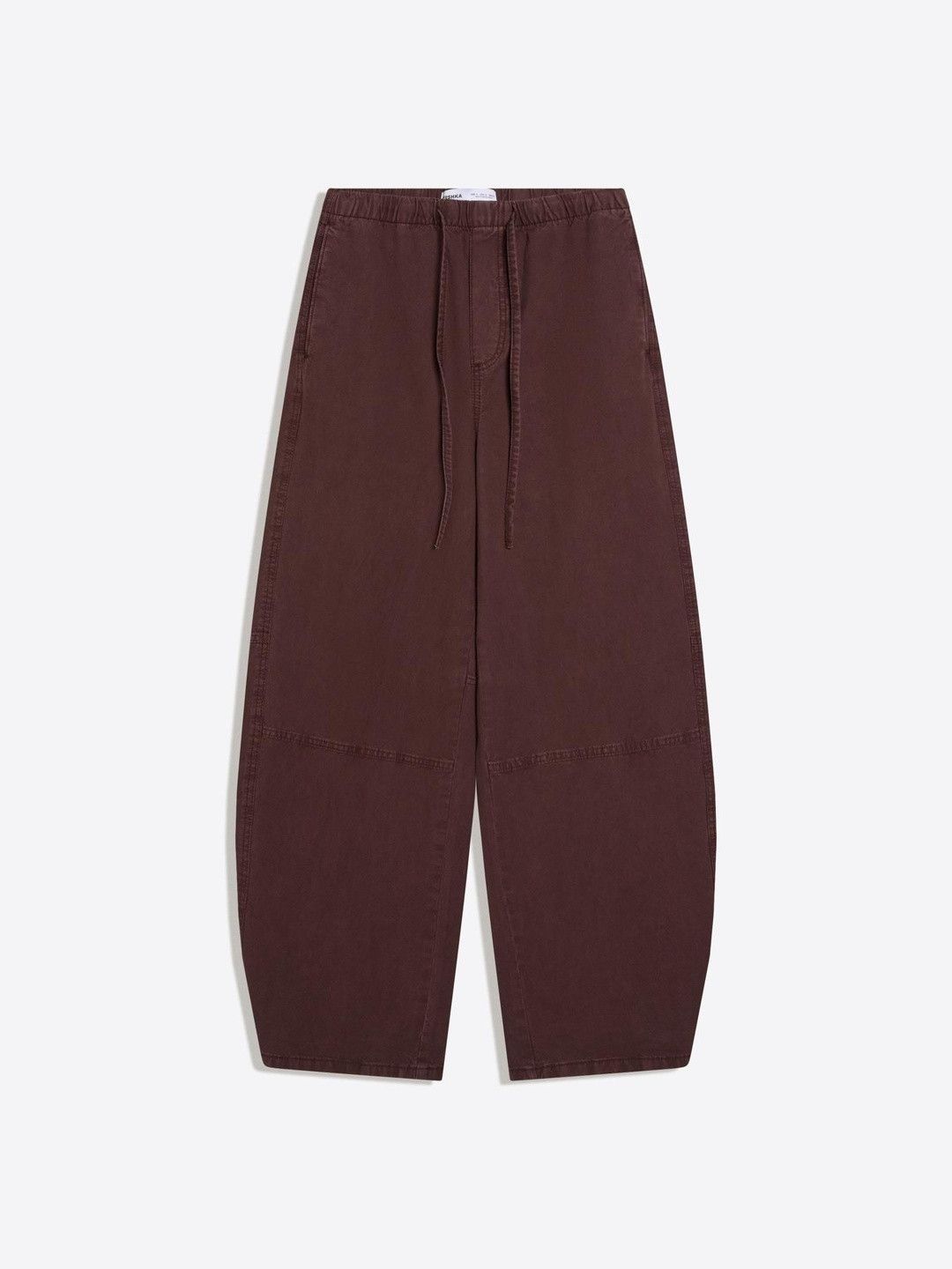 Low-rise Wide Pure Cotton Balloon Jeans