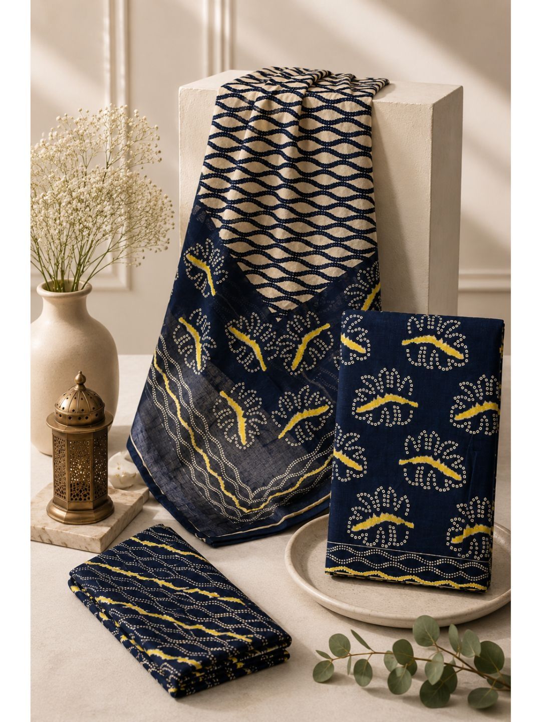 Dhaaga Ghar Printed Pure Cotton Unstitched Dress Material
