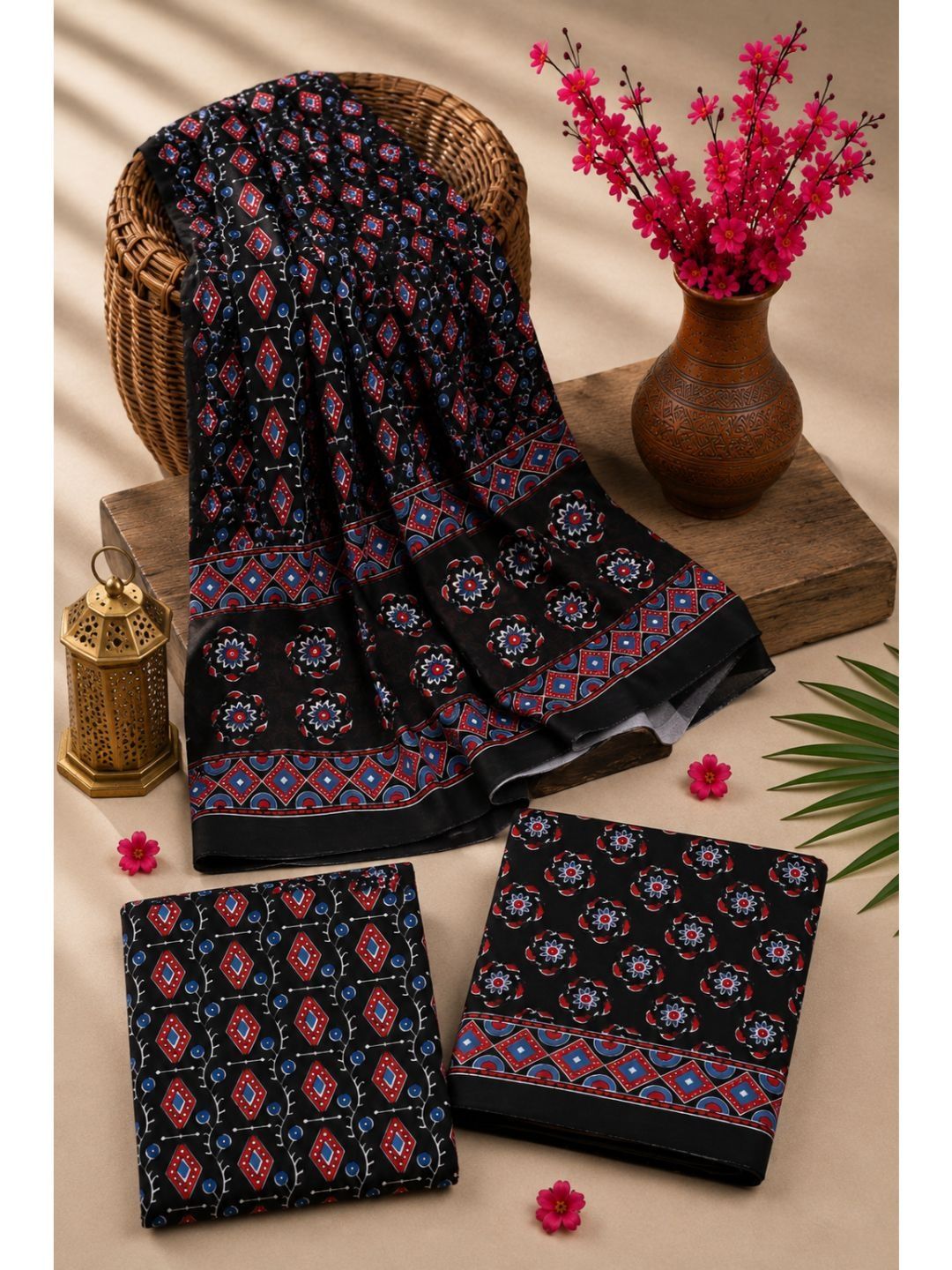 Dhaaga Ghar Printed Unstitched Dress Material