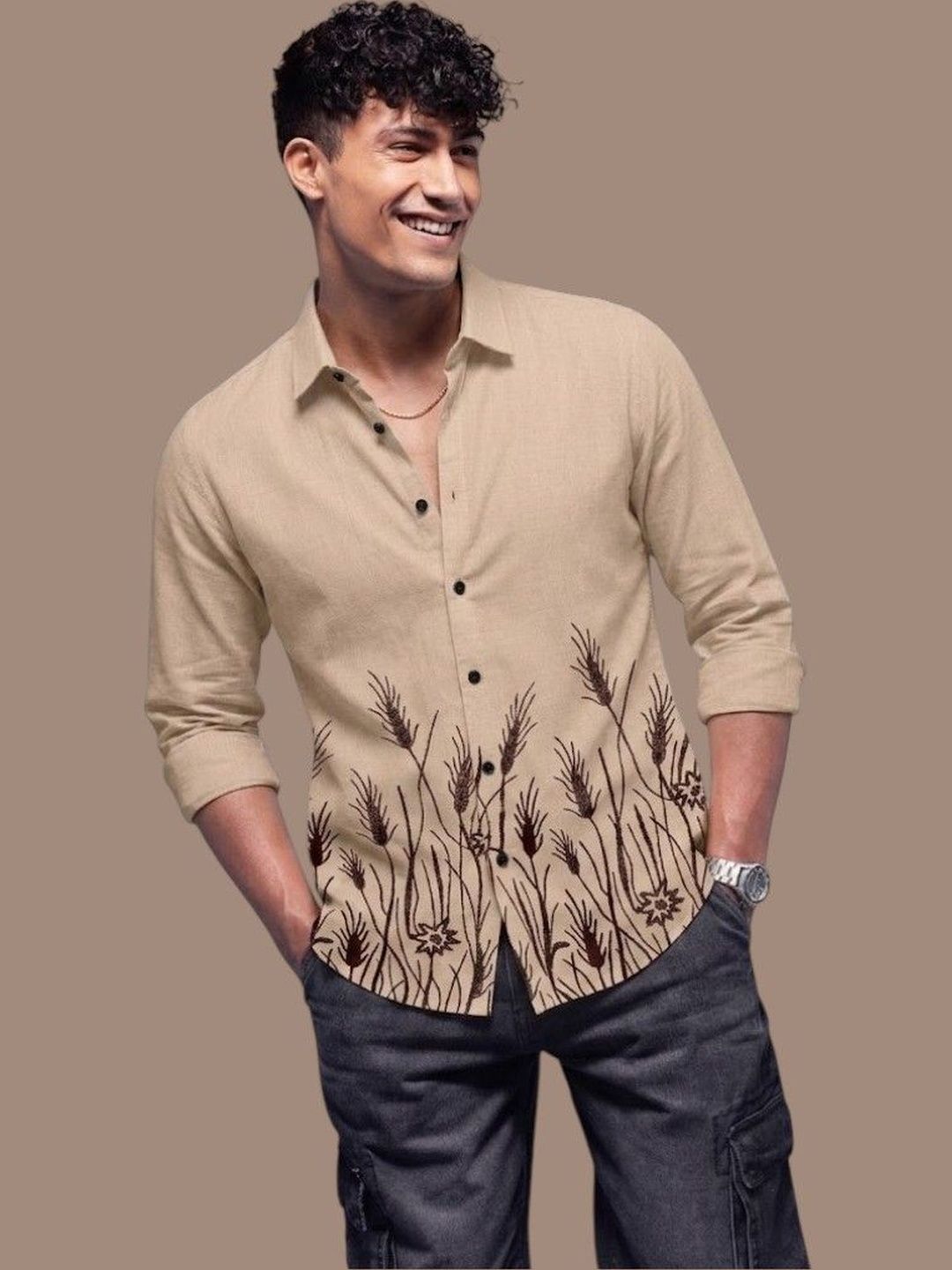 DWELLER COOPER Men Comfort Printed Casual Shirt