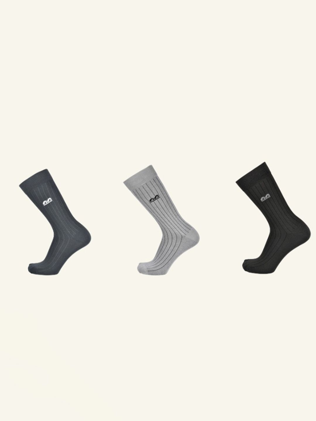 The Sock Street Unisex Assorted Striped Calf Length Socks