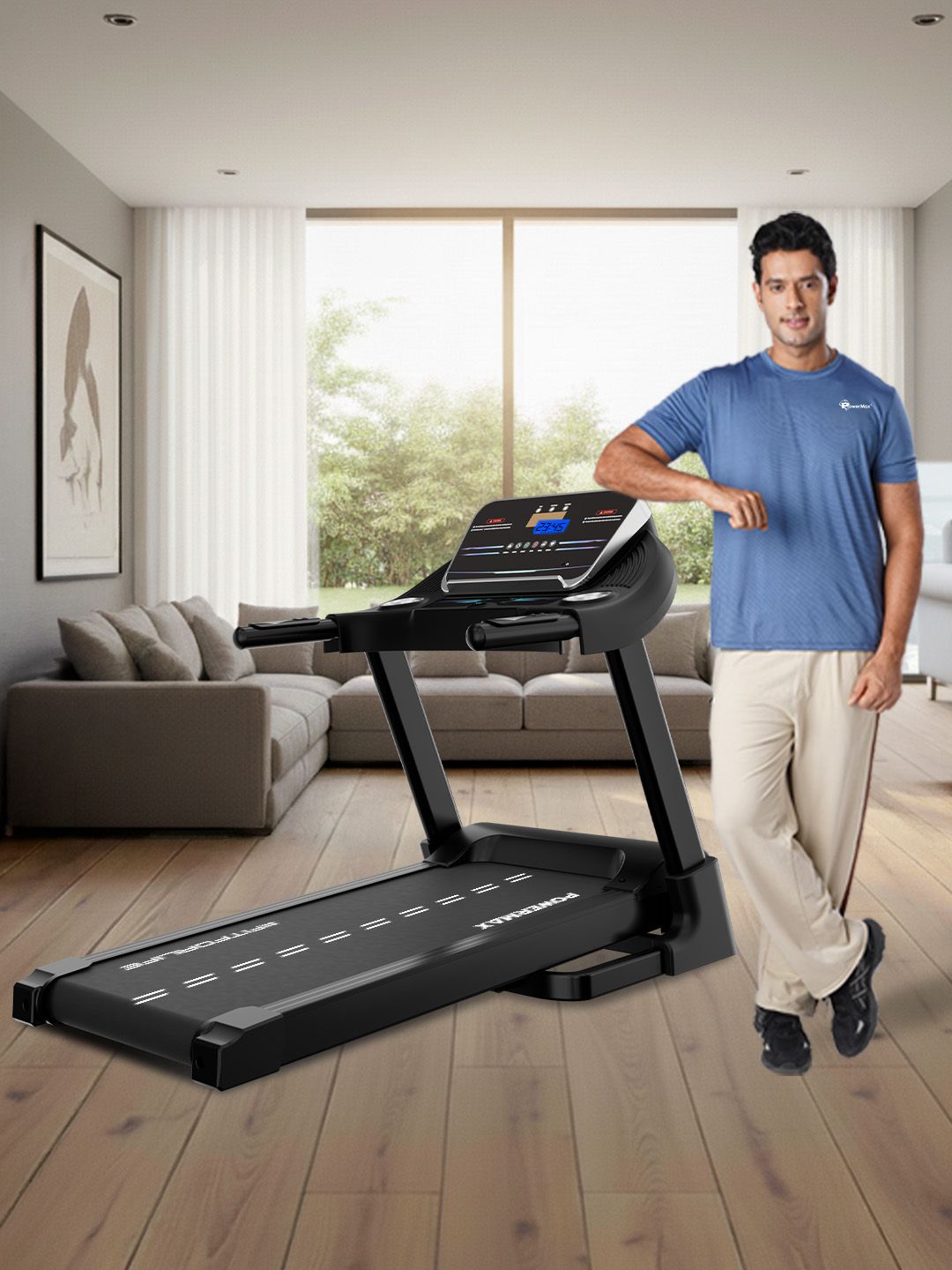 PowerMax Fitness PowerMax Fitness TDM-97 4HP Treadmill Smart Connect Fun Workout