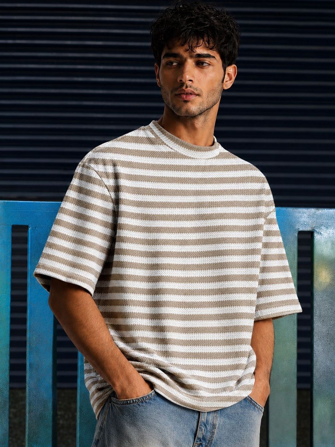 Force Men Striped T-shirt
