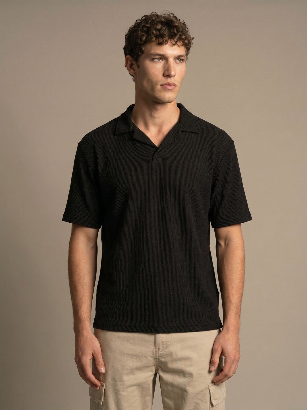 glitchez Men Polo Collar T-shirt