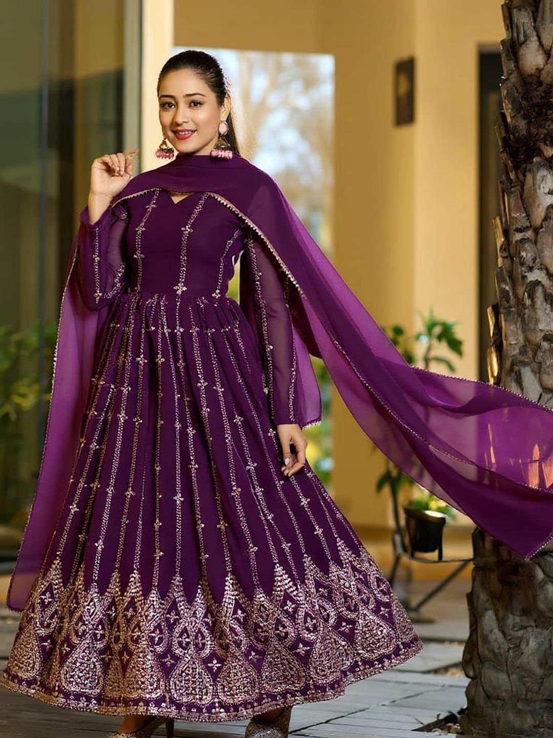 purple dress myntra Purple Dress