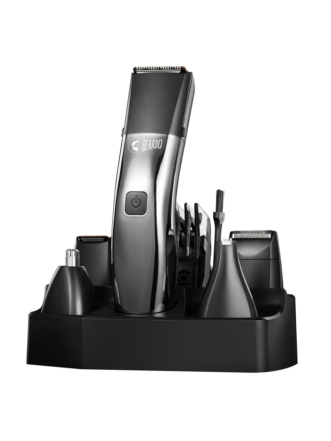 BEARDO Men Chrome Beast Multipurpose Trimmer Kit - Silver