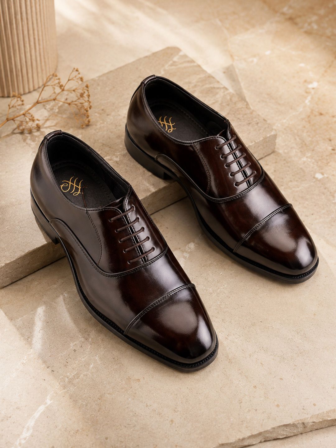 House Of Pataudi Men Light Weight Durable Comfortable Lace-up Oxfords