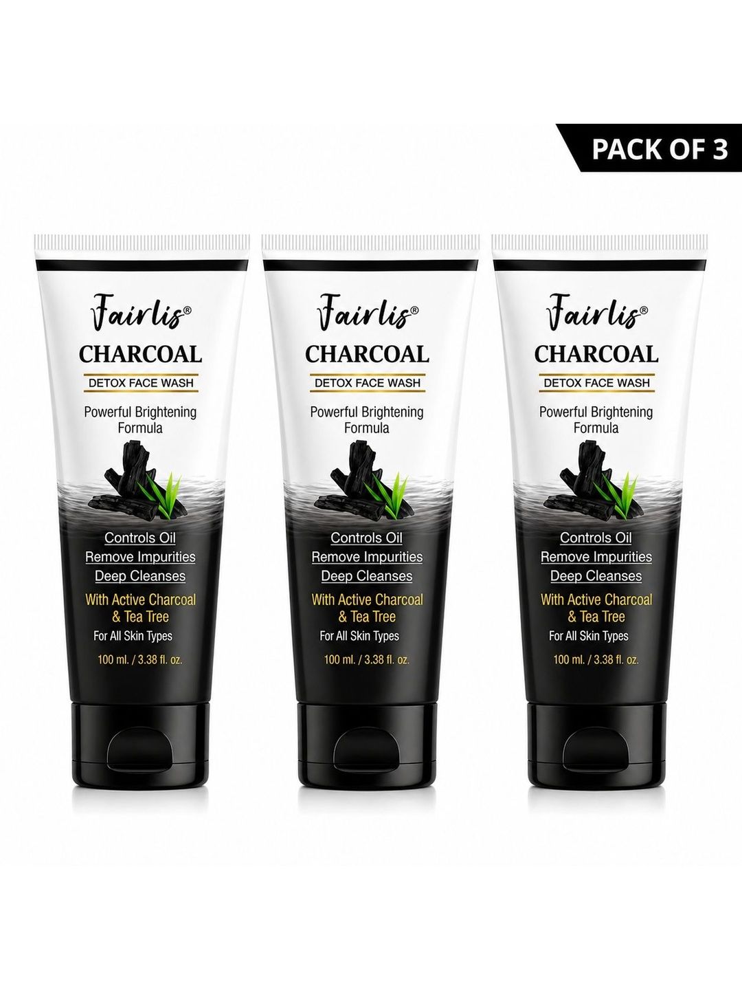 FAIRLIS 3 Pcs Face Wash - 100 ml Each