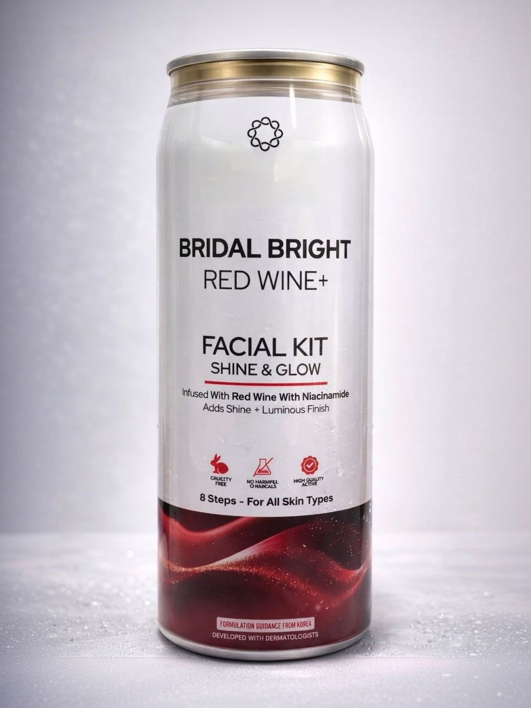 gleam soul Red Wine Bridal Bright 8 Step Facial Kit - 100 g