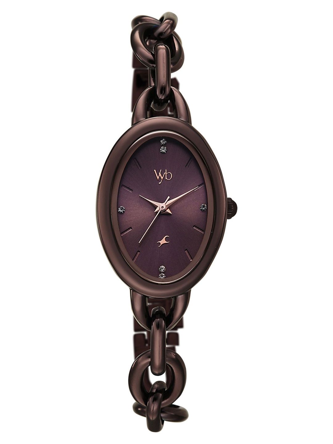Fastrack Women Vyb Manifester Quartz Chocolate Brown Dial Watch - FV60148QM01W