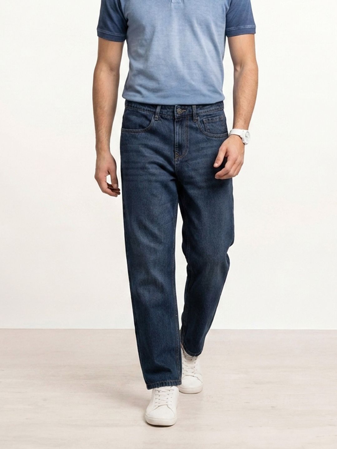 WROGN Men Loose Fit Pure Cotton Jeans