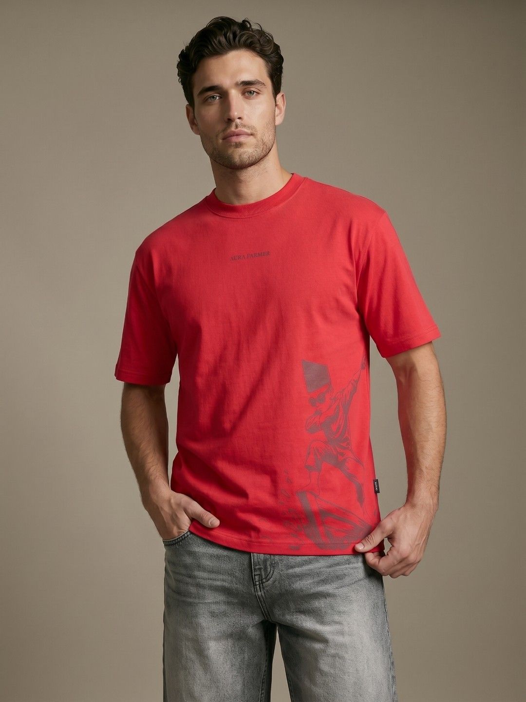 glitchez Relaxed Fit Cotton T-shirt