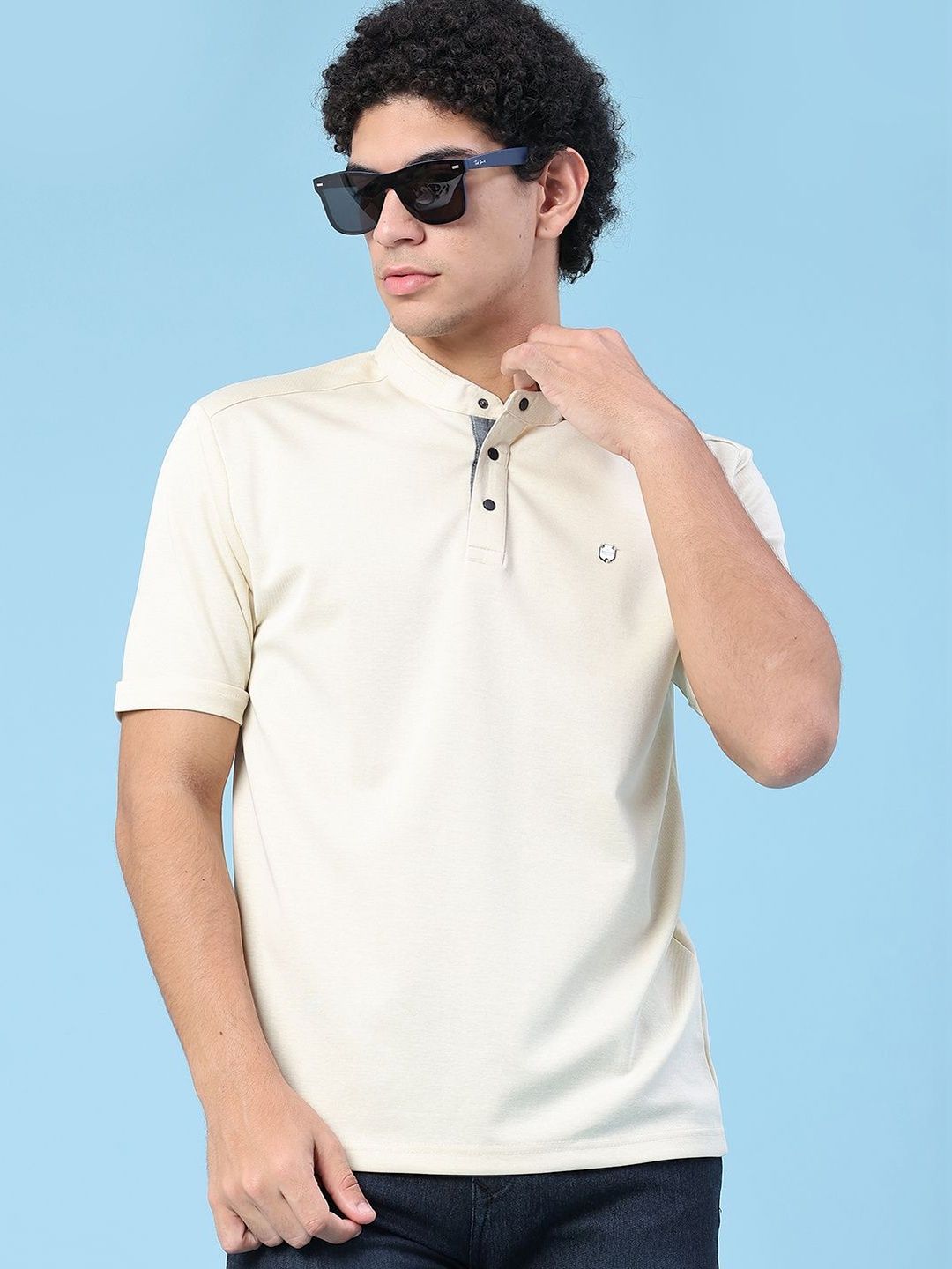V-Mart Men Mandarin Collar T-shirt